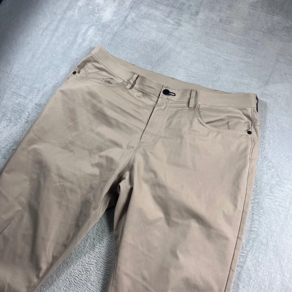 Public Rec All Day Every Day 5-Pocket Pants Mens 34x30 Khaki Tan Stretch Travel